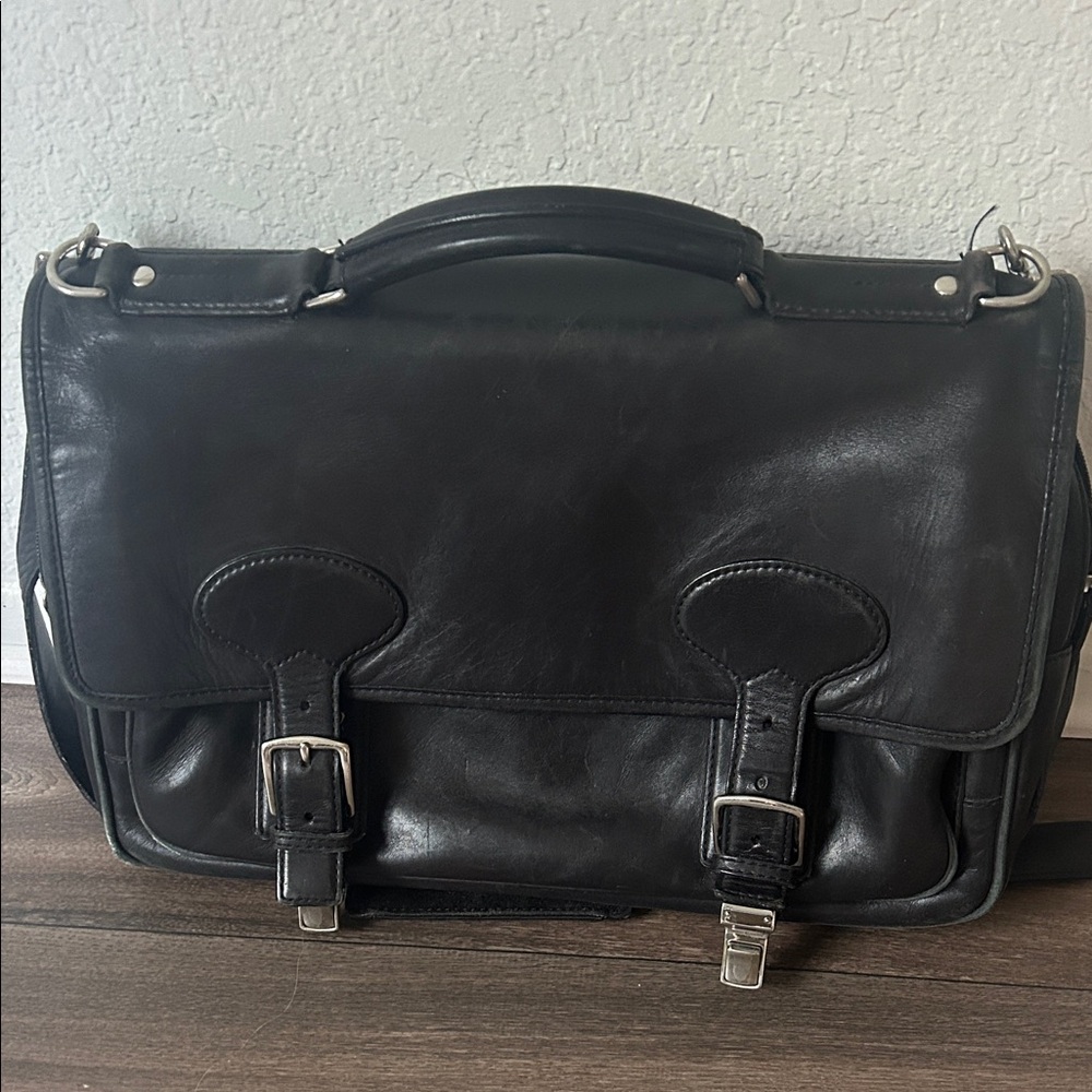 Coach Black Leather Men's Bag